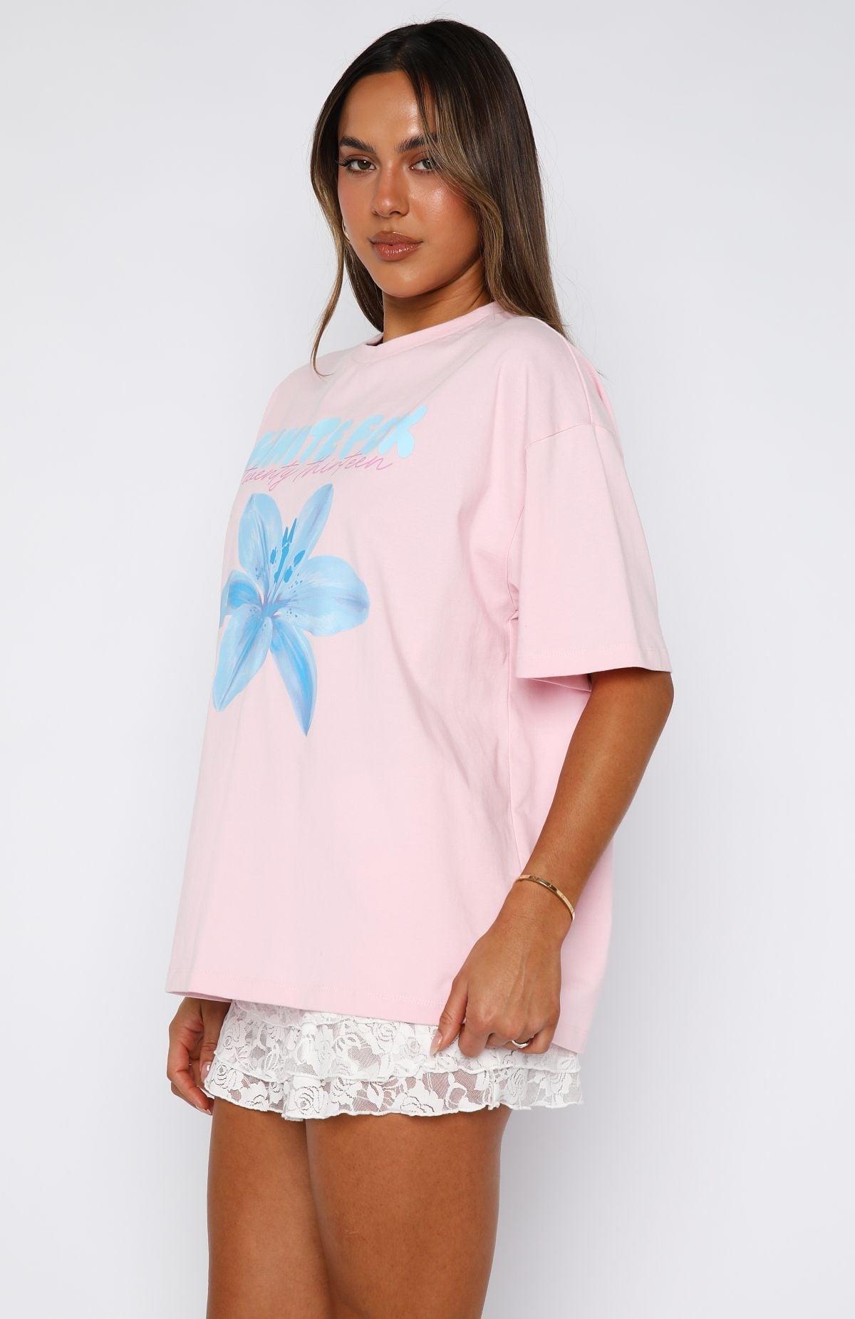 Got That Glow Oversized Tee PinkXS/S