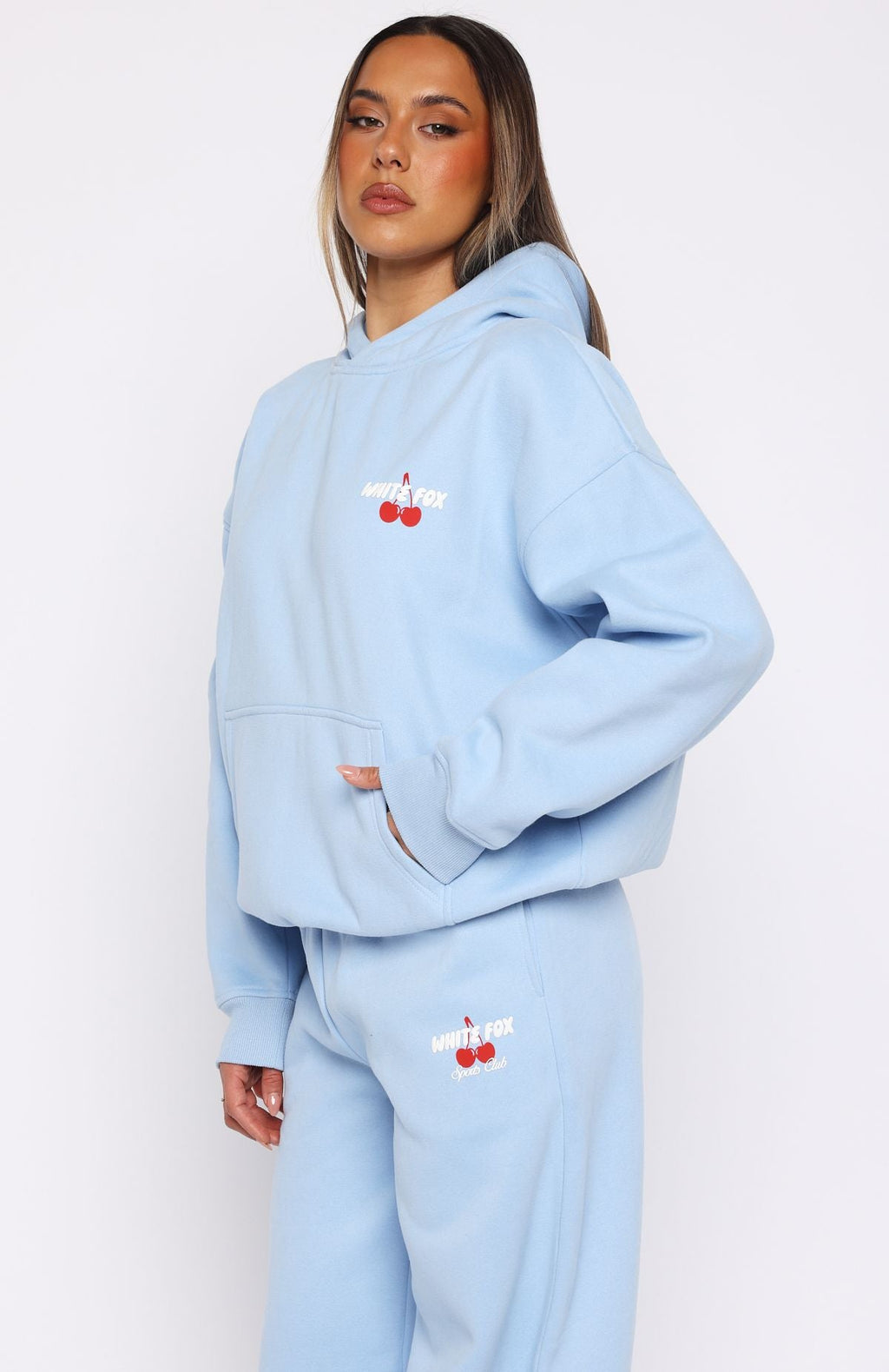 Club 14 Cassie Boxy Hoodie BlueXS/S
