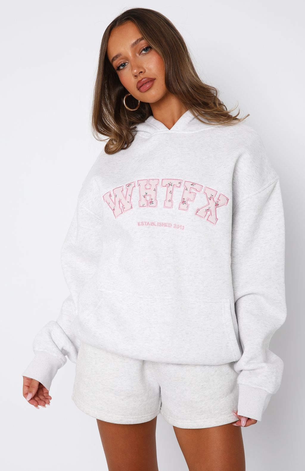 Sweet Sweet Moments Oversized Hoodie Grey MarleXXS/XS