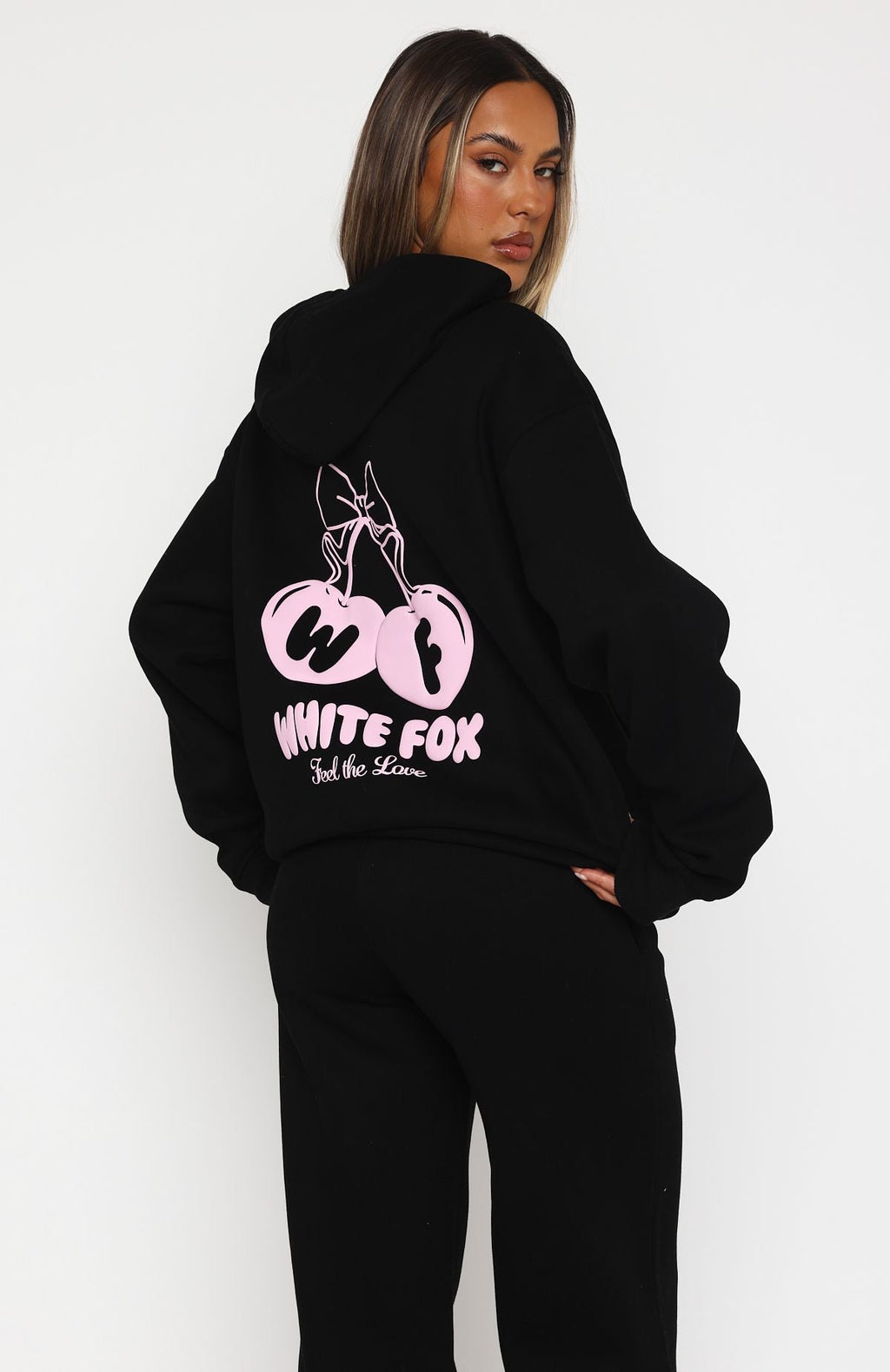 Feel The Love Oversized Hoodie BlackS/M