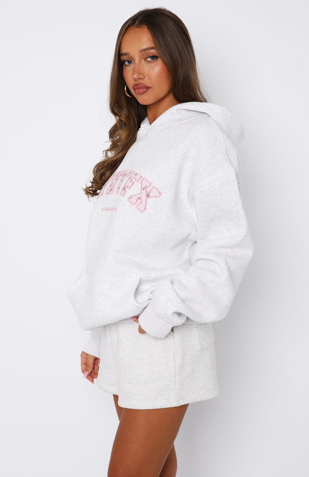 Sweet Sweet Moments Oversized Hoodie Grey MarleXS/S