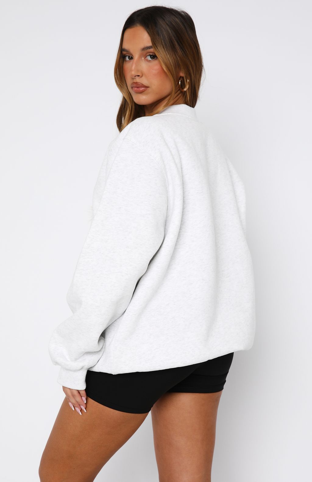 Call On You Oversized Sweater Grey MarleM/L