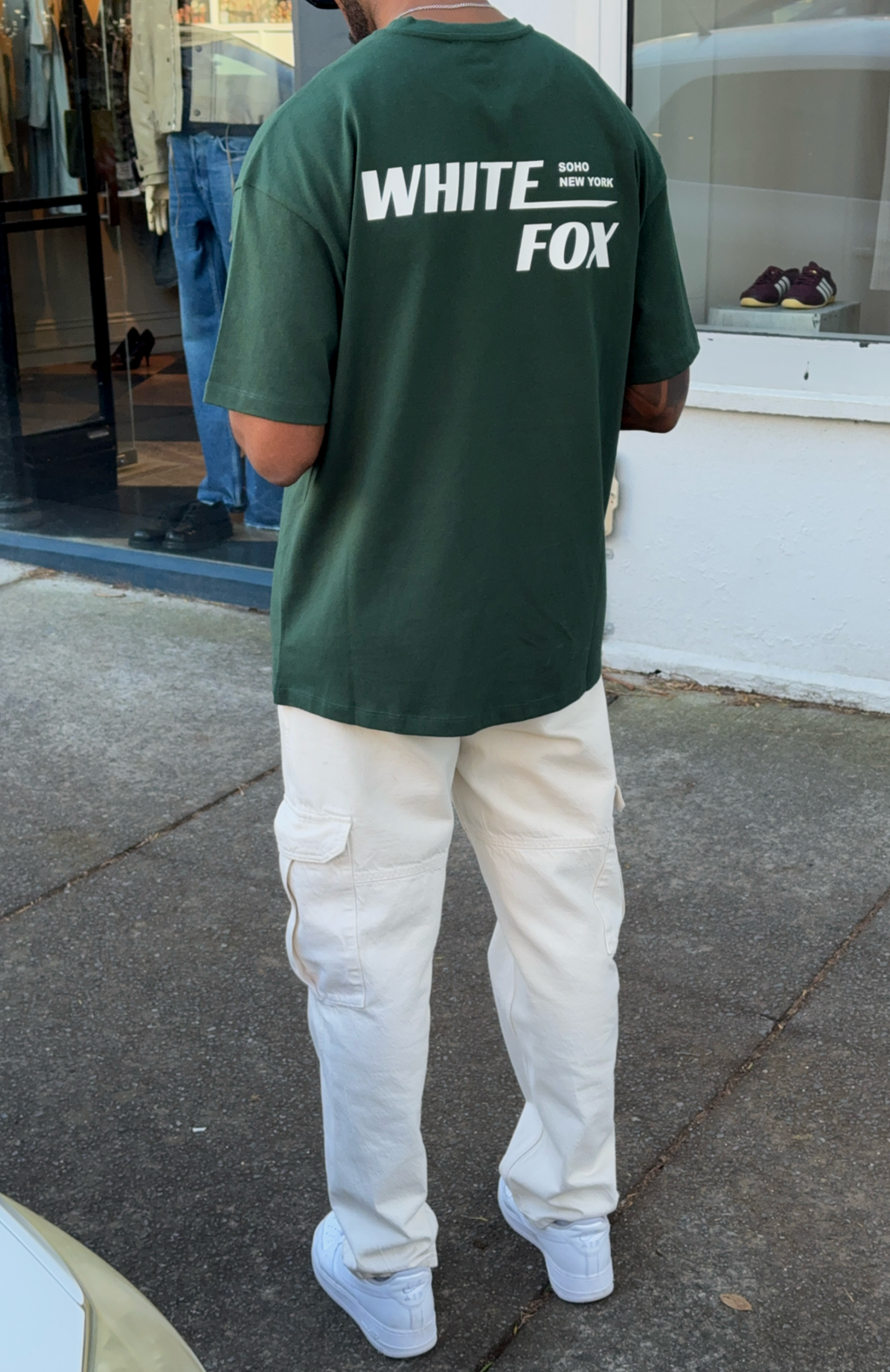 New York Archives Oversized Tee Forest GreenXS/S