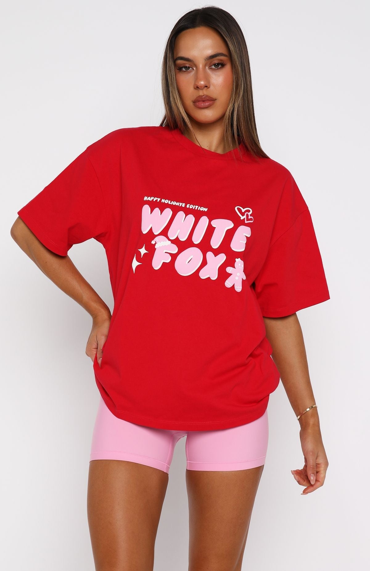All I Want For Christmas Oversized Tee RedXS/S
