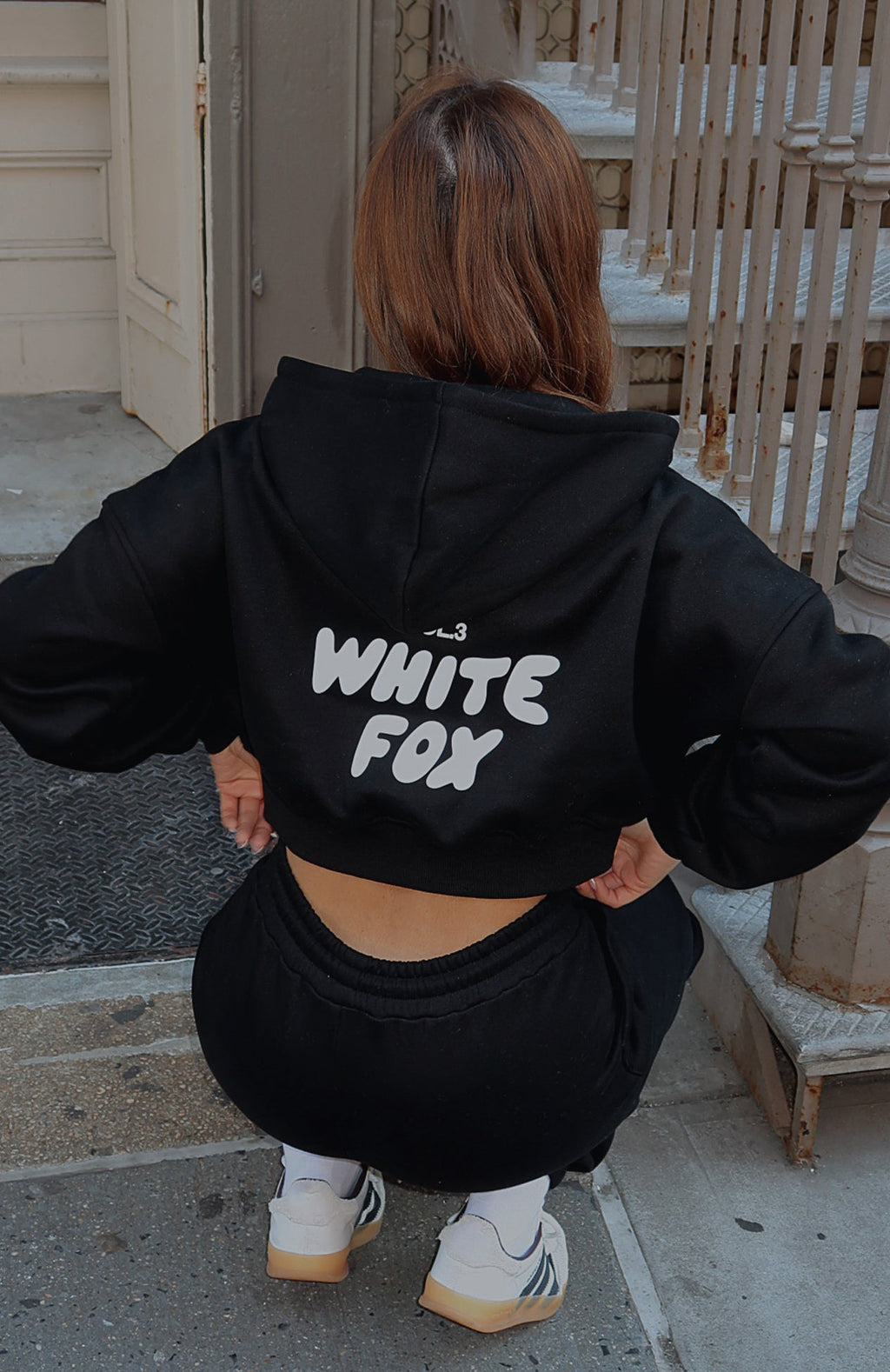 Offstage Cropped Zip Hoodie MonochromeXXS/XS
