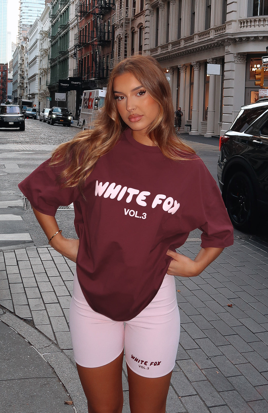 Offstage Oversized Tee Red VelvetM/L