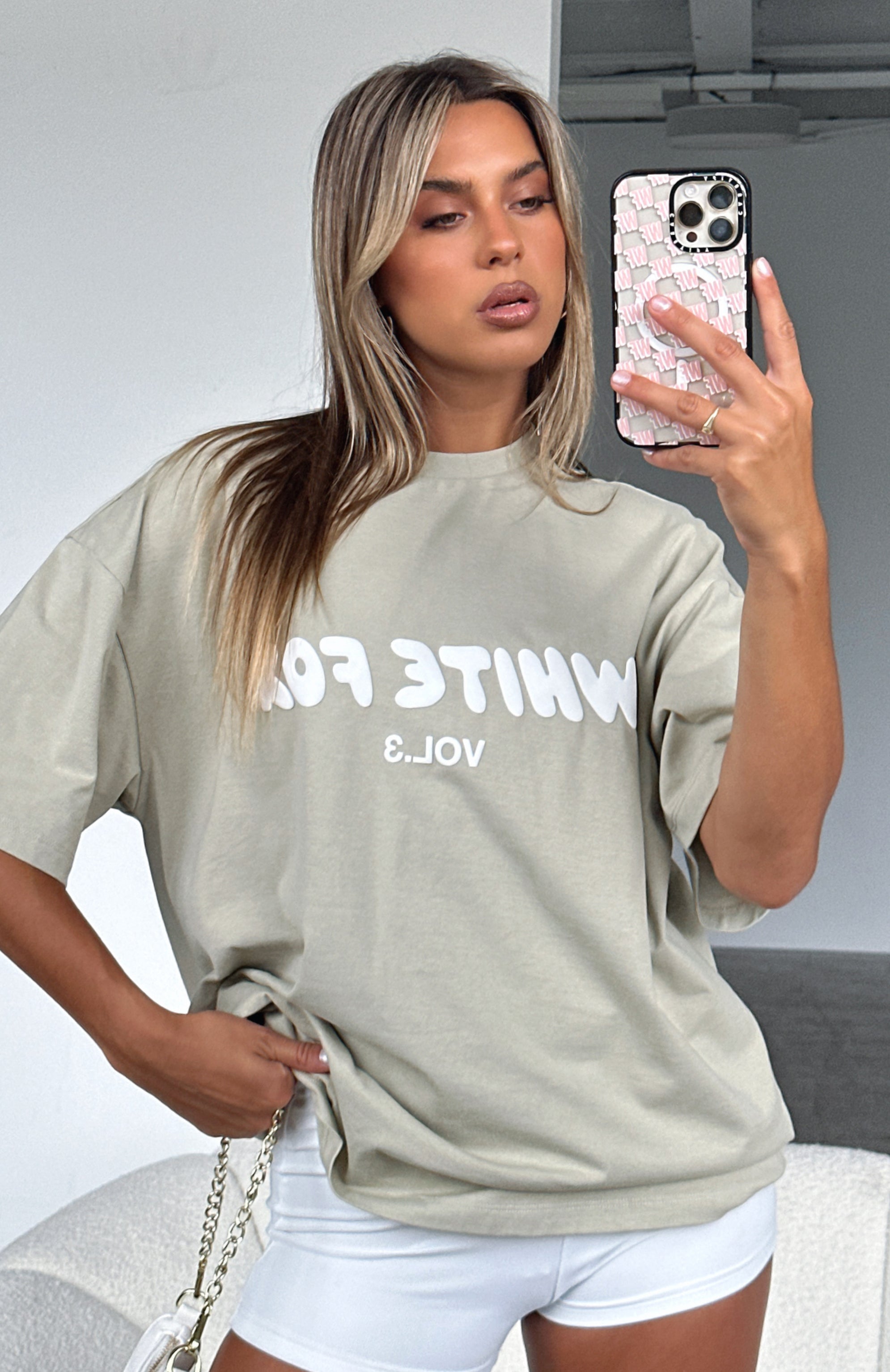 Offstage Oversized Tee MossM/L
