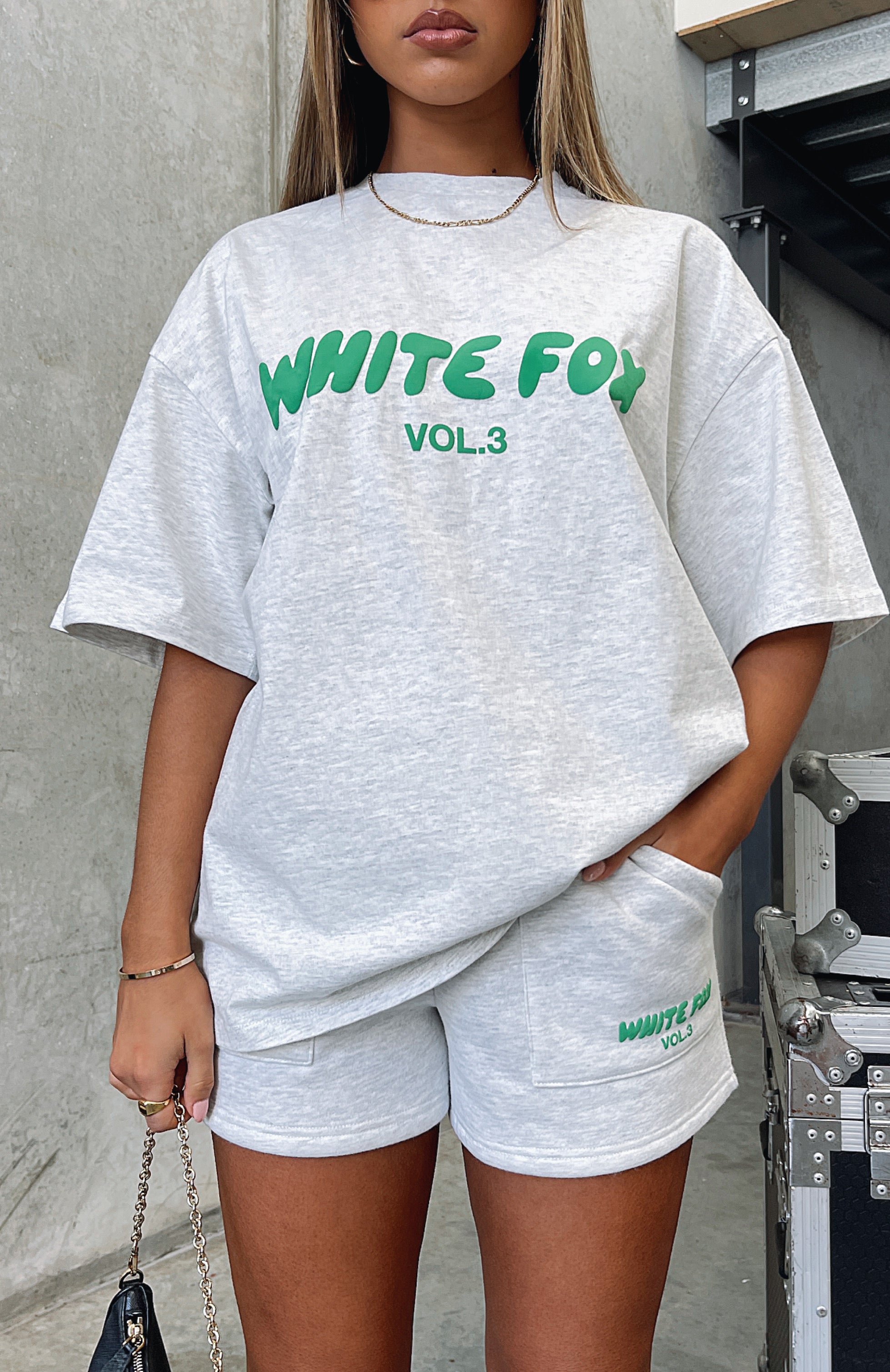 Offstage Oversized Tee Glacier GreyM/L
