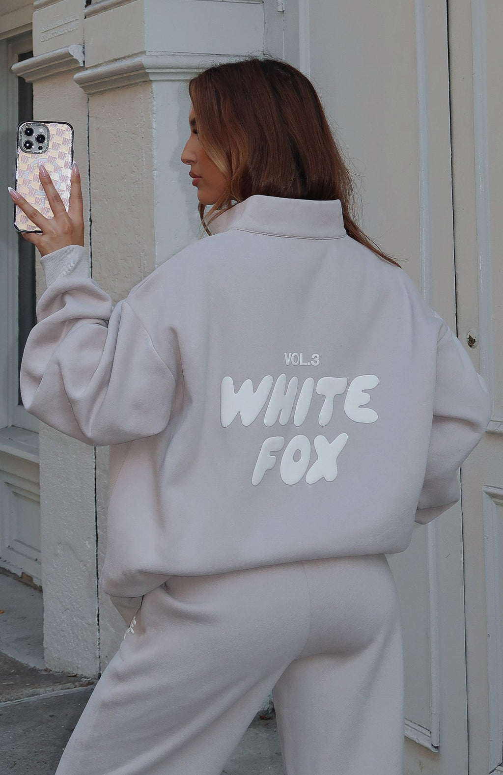 Offstage Zip Front Sweater MoonL/XL