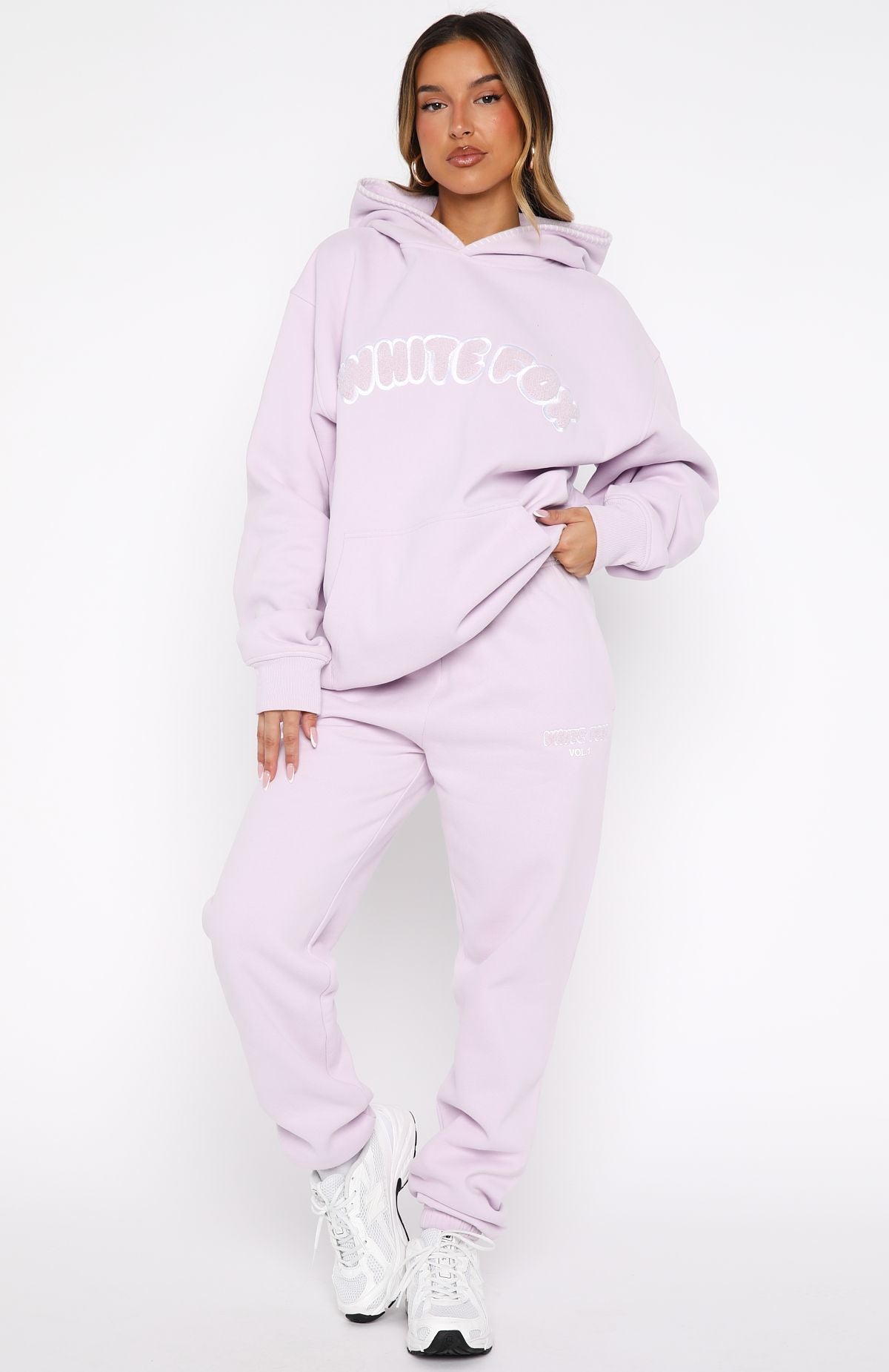 Vol. 1 Front Graphic Oversized Hoodie LilacM/L