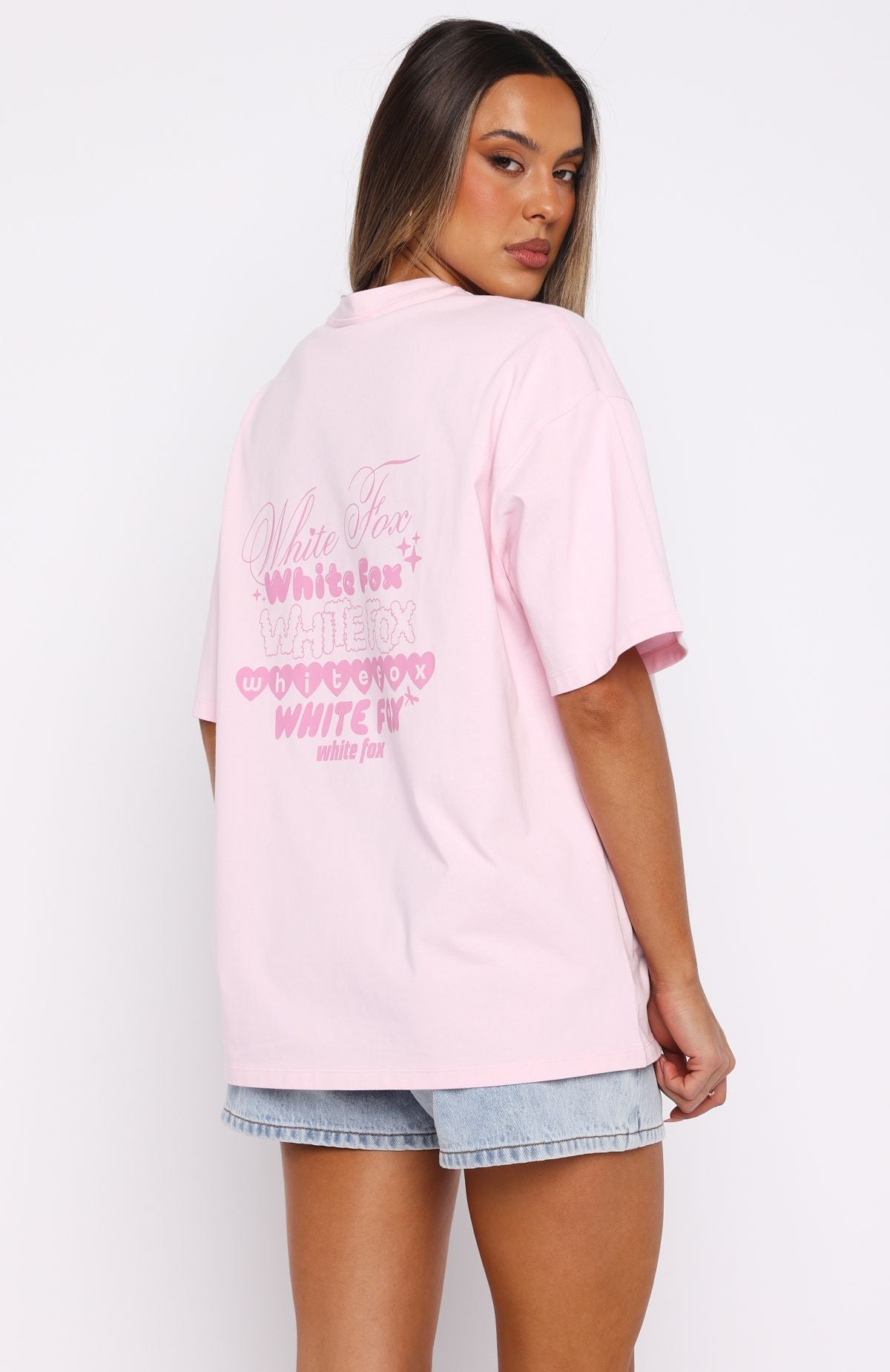 Pretty In Print Oversized Tee PinkM/L