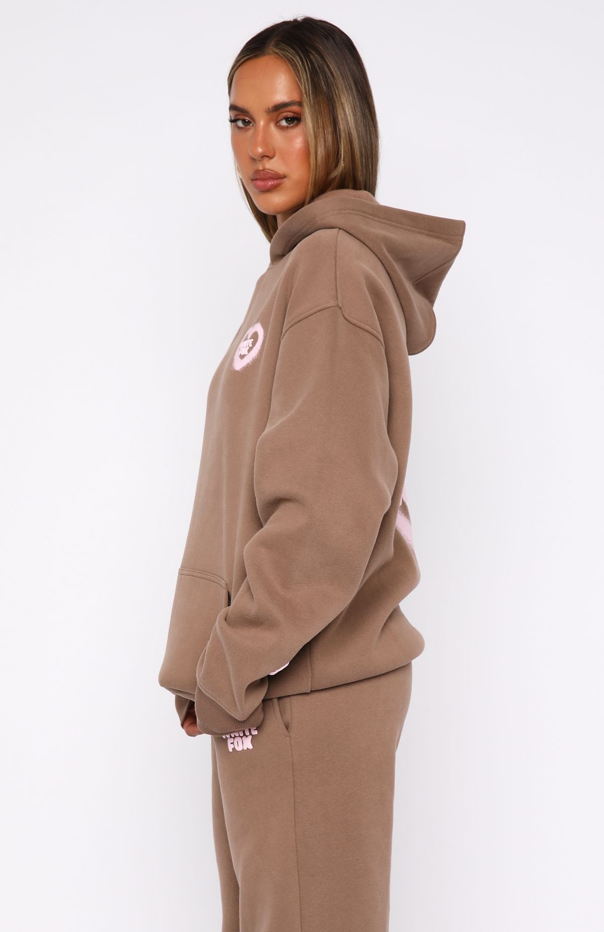 11th Street City Girl At Heart Oversized Hoodie Cinnamon BunXS/S
