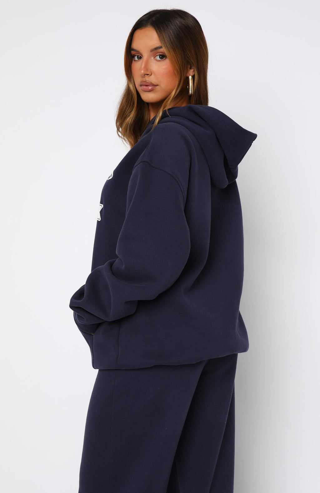 Ready To Go Oversized Hoodie NavyM/L