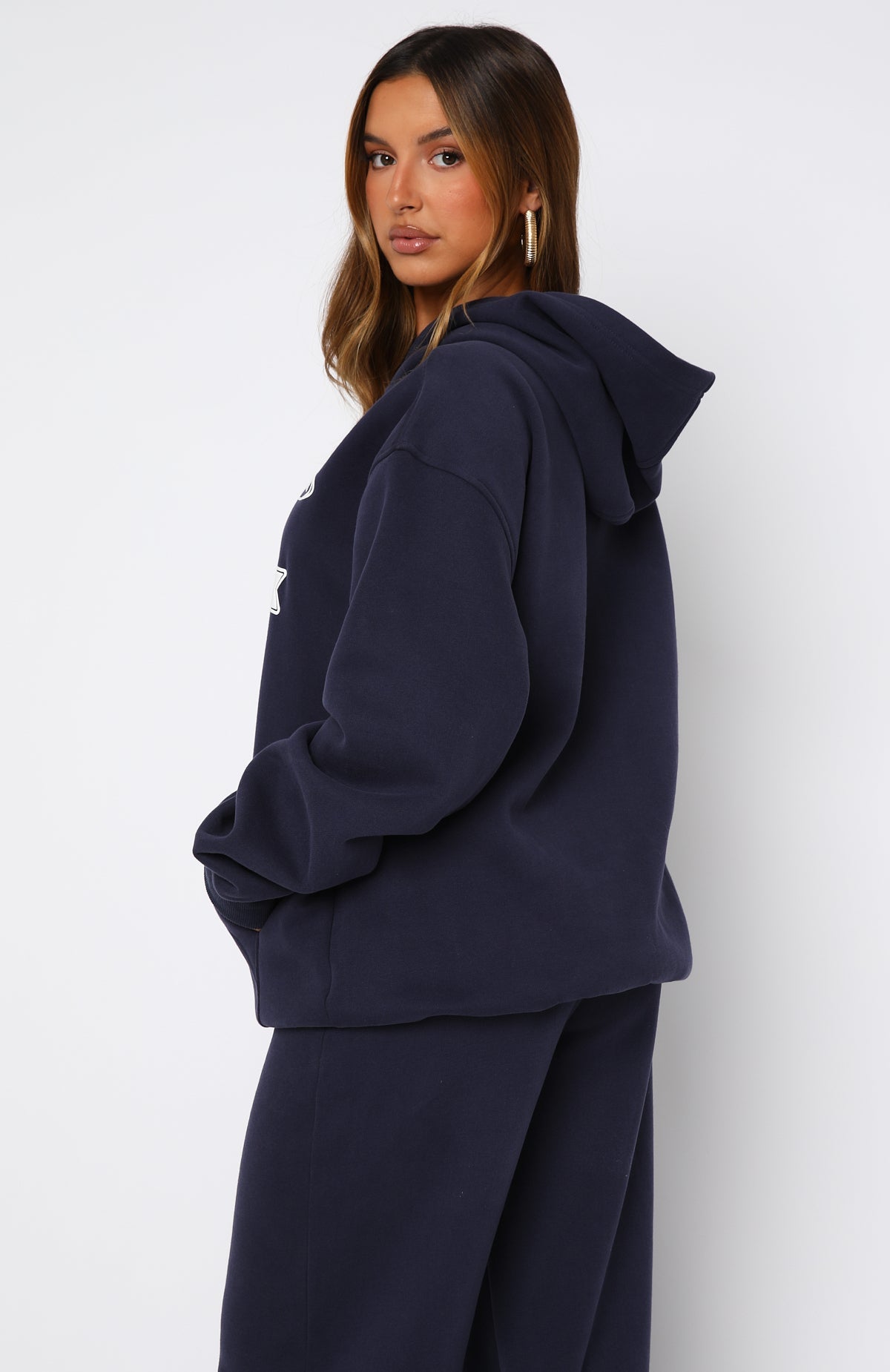 Ready To Go Oversized Hoodie NavyM/L