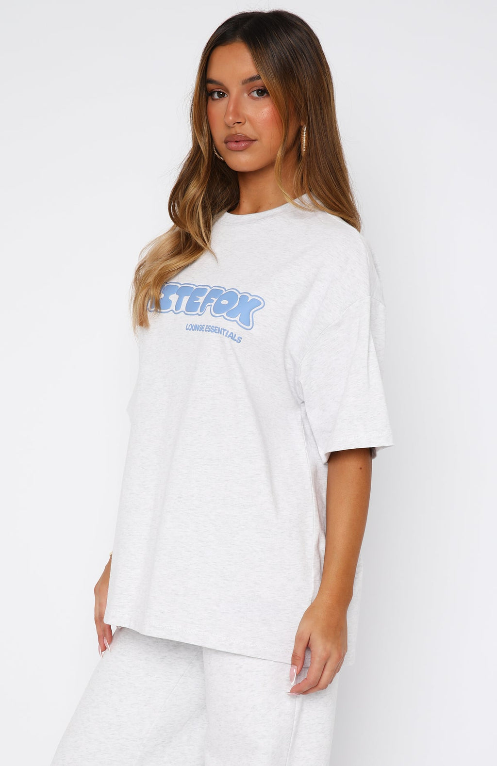 Give It A Try Oversized Tee Grey MarleS/M