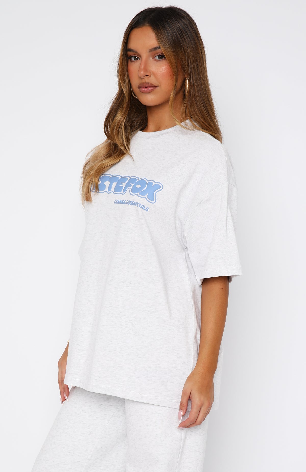 Give It A Try Oversized Tee Grey MarleS/M
