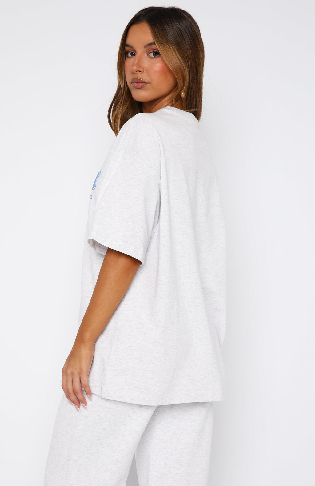 Give It A Try Oversized Tee Grey MarleM/L