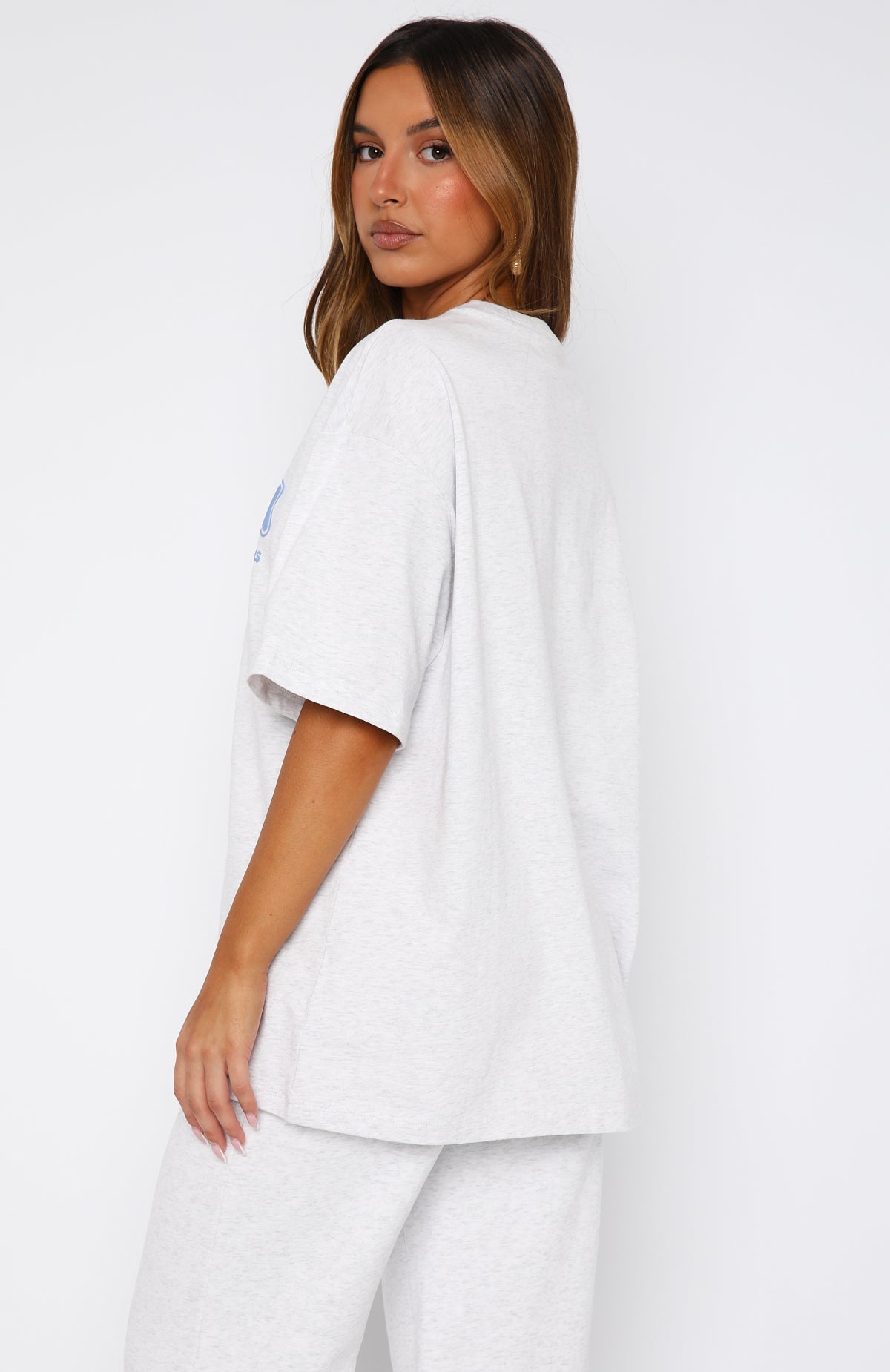 Give It A Try Oversized Tee Grey MarleM/L
