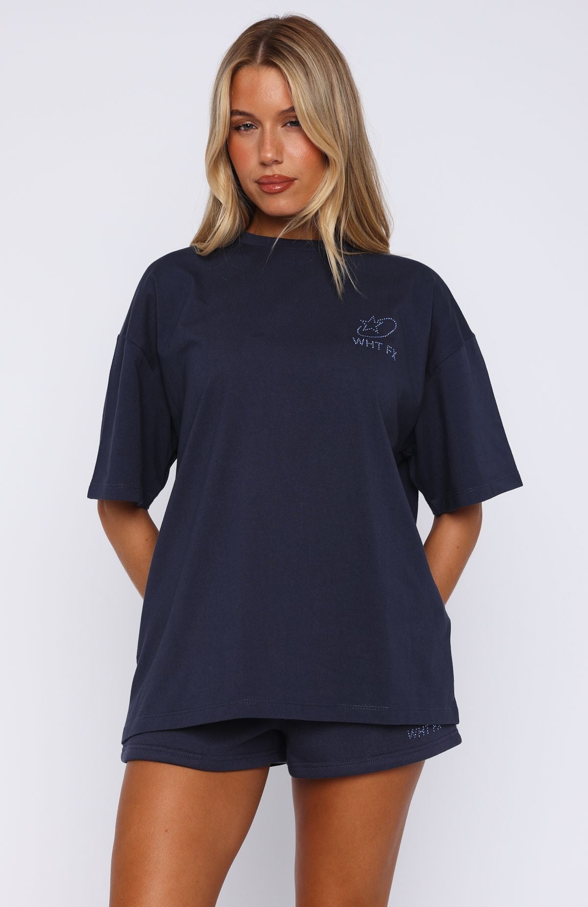 Always Shining Oversized Tee NavyXXS/XS