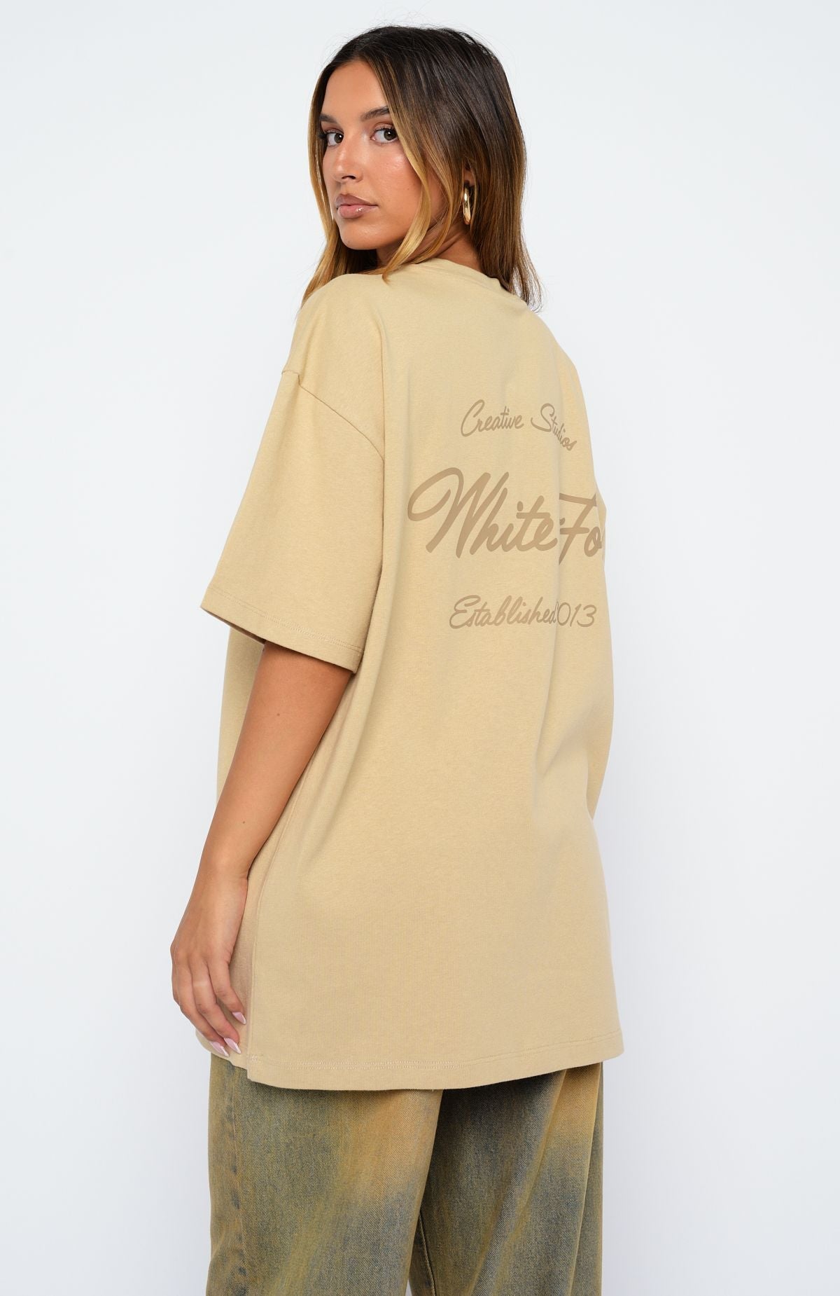 Creative Studios Oversized Tee OatmealL/XL