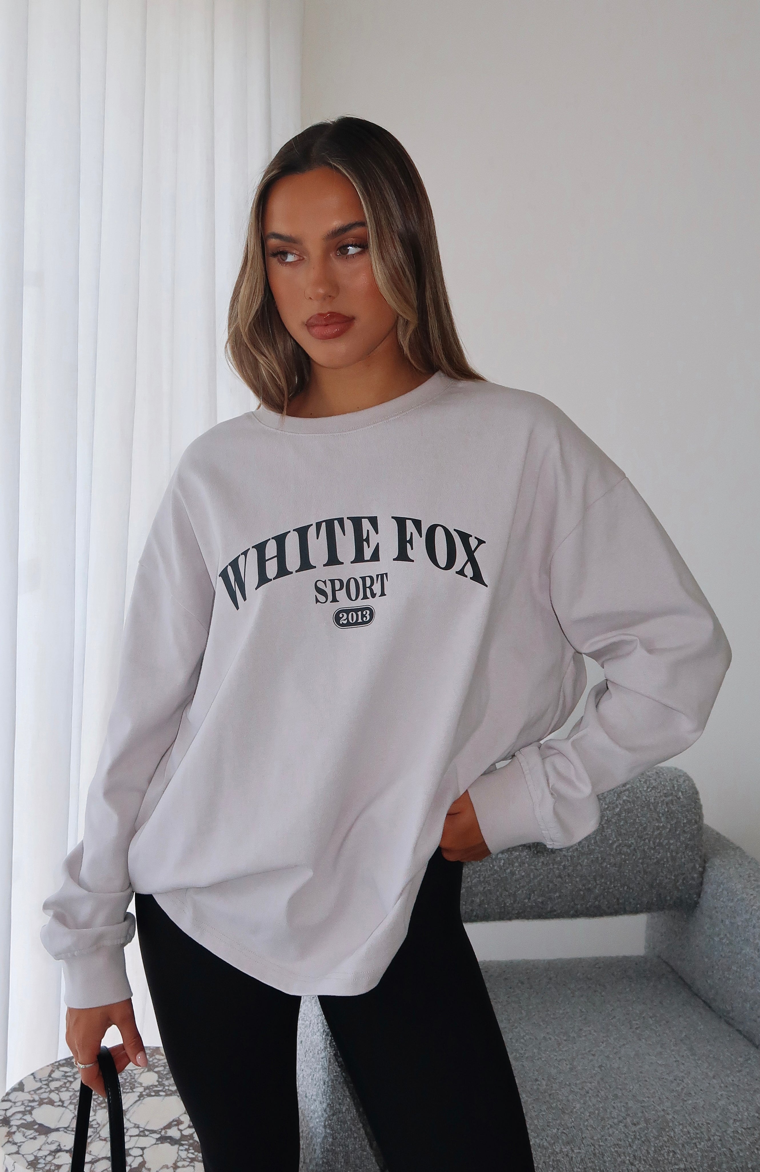 Stand With You Long Sleeve Oversized Tee MoonXXS/XS