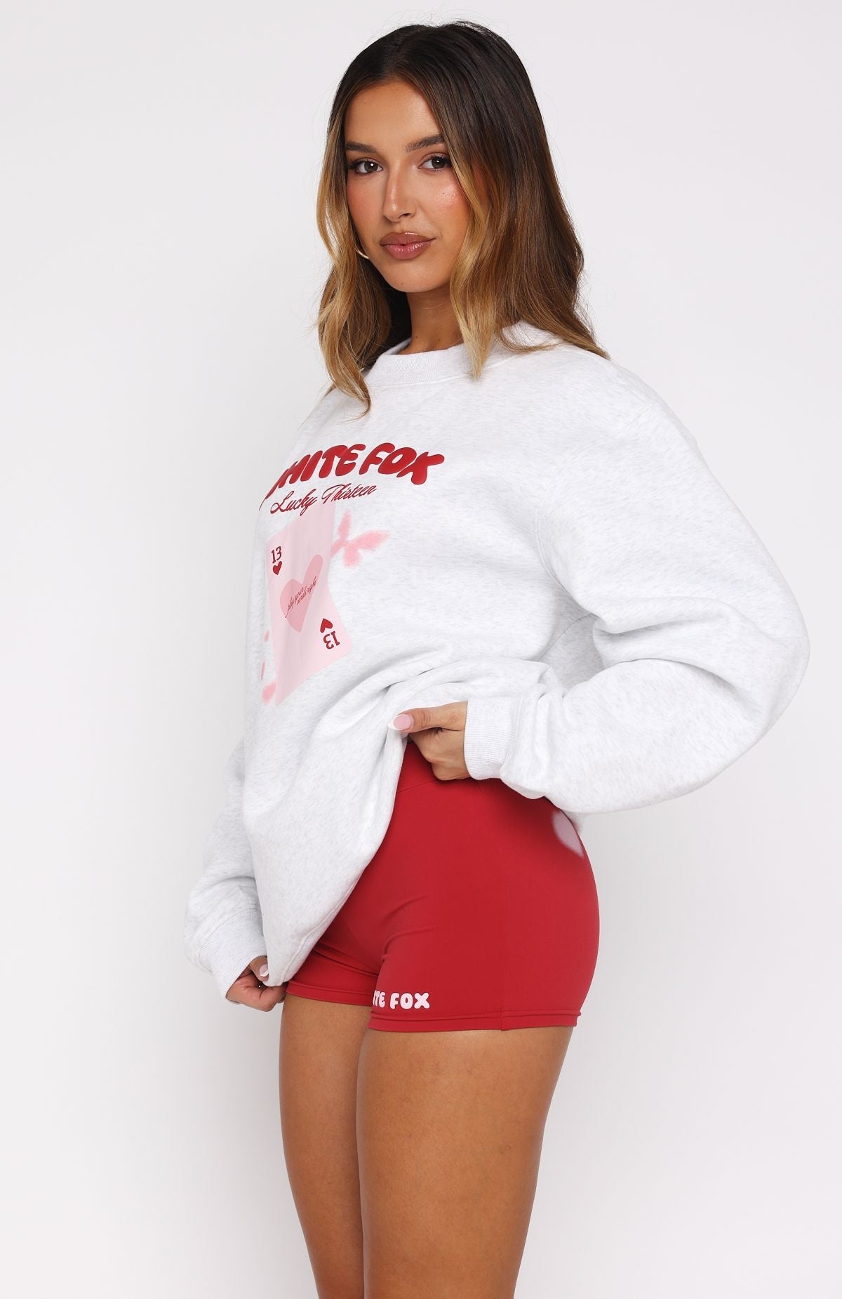 Lucky Thirteen Kalena Oversized Sweater Grey MarleXS/S