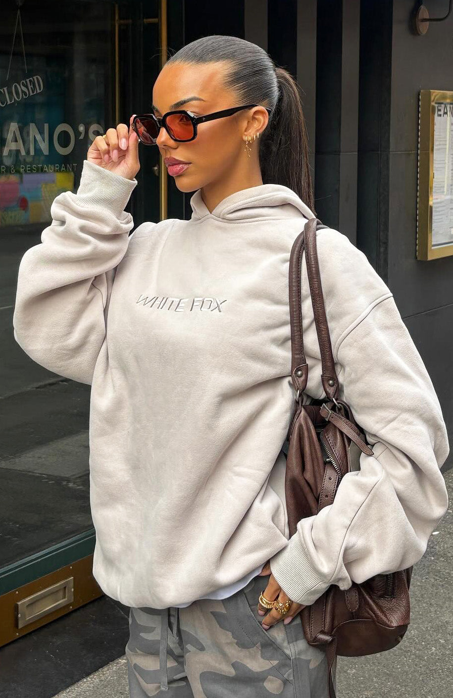 Stay Lifted Oversized Hoodie MoonXS/S