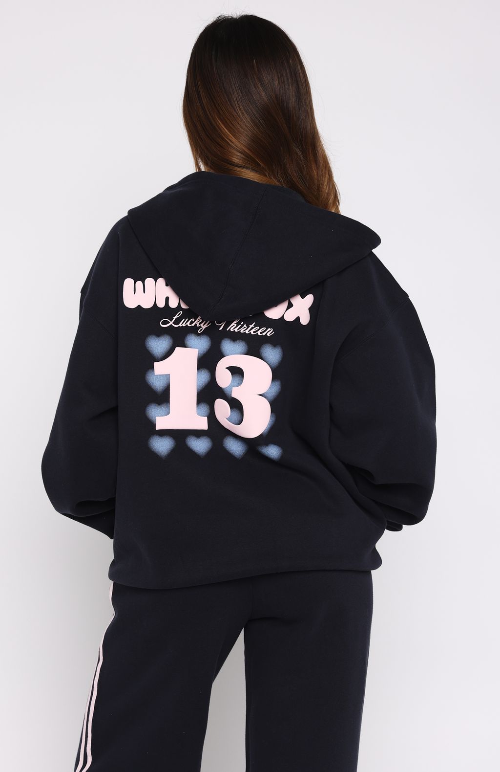 Lucky Thirteen Charise Zip Front Hoodie NavyS/M