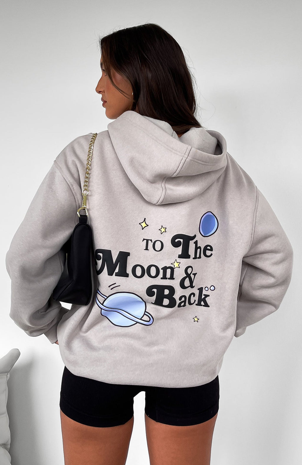 To The Moon Oversized Hoodie LunarL/XL
