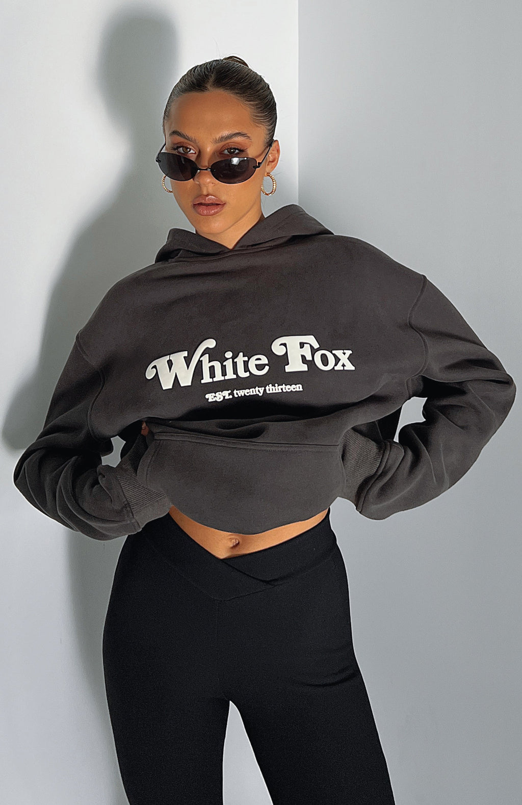 Twin Flame Oversized Hoodie CharcoalL/XL