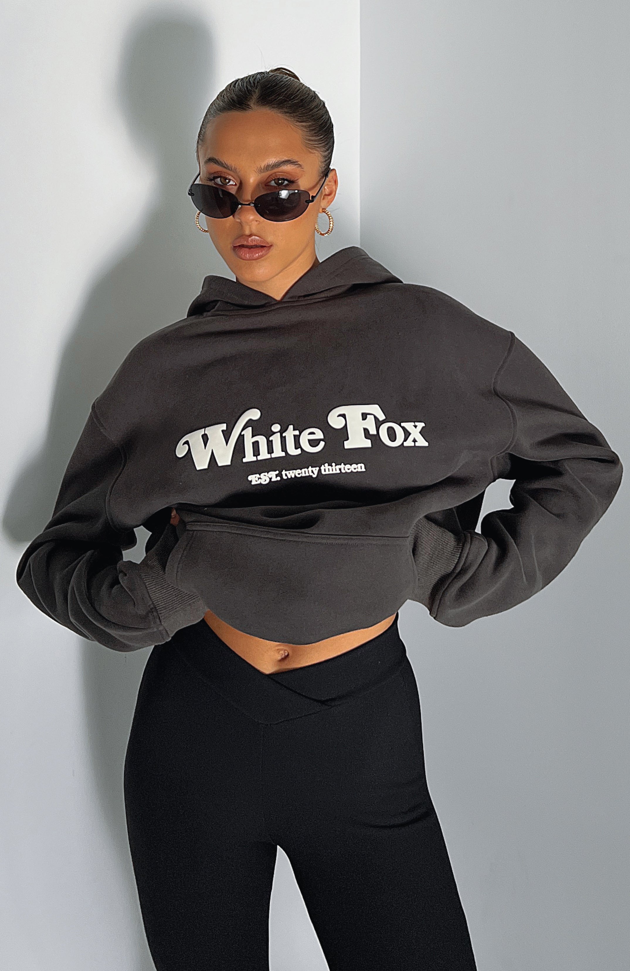 Twin Flame Oversized Hoodie CharcoalL/XL