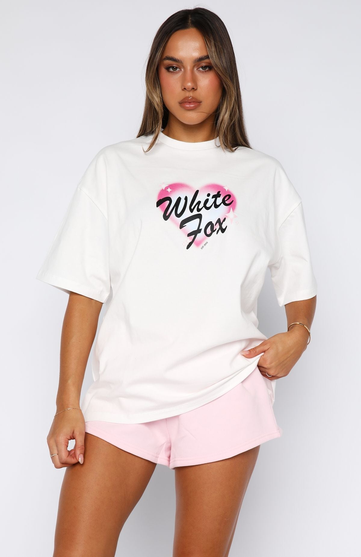 Permanent Love Oversized Tee WhiteL/XL