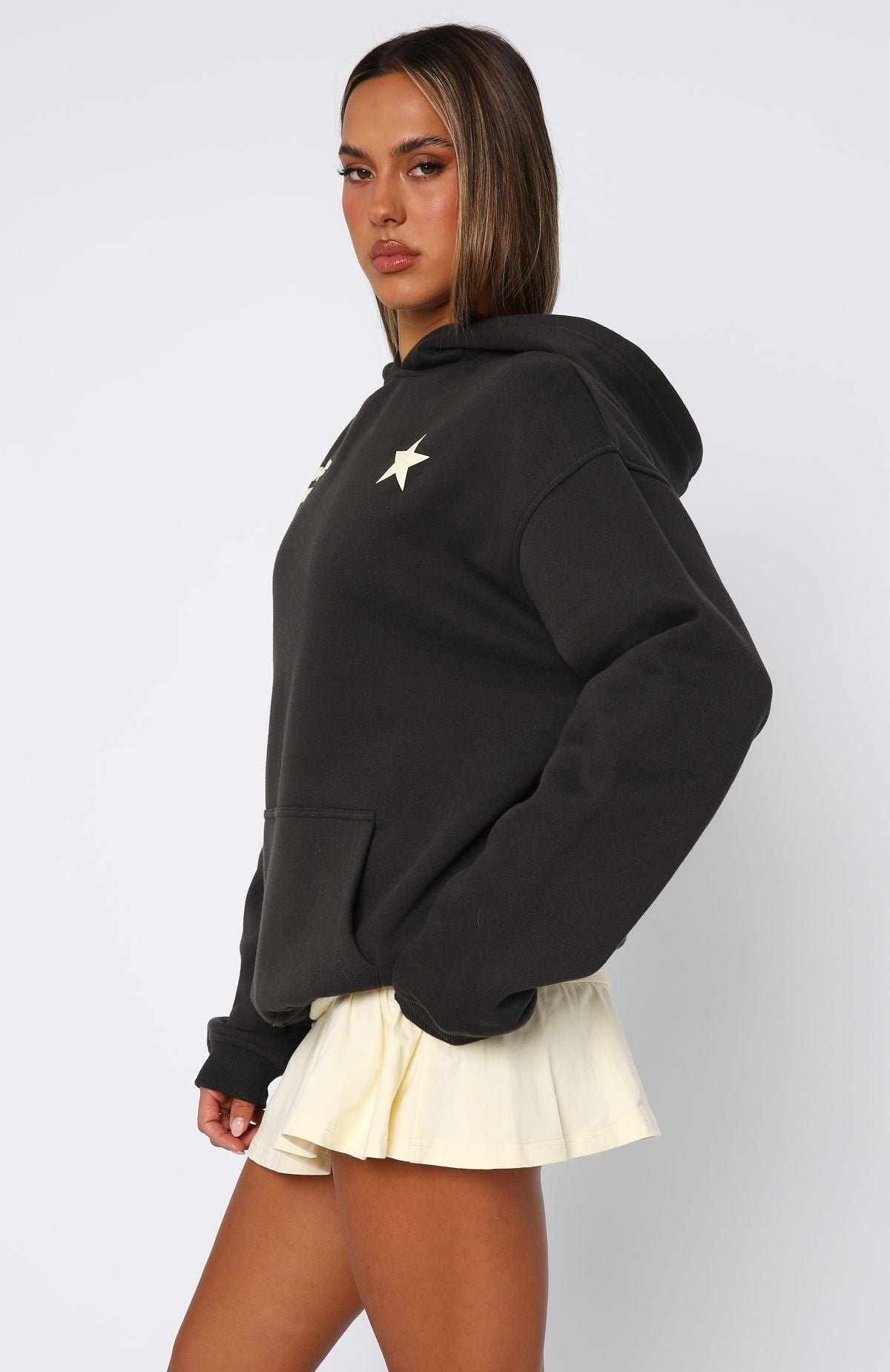From The Archives Charli Oversized Hoodie CharcoalXS/S