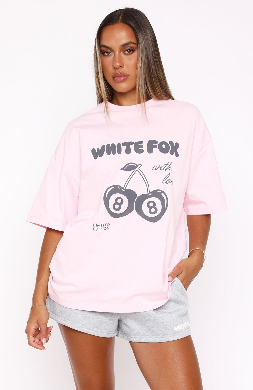 With Love In The Moment Oversized Tee PinkL/XL