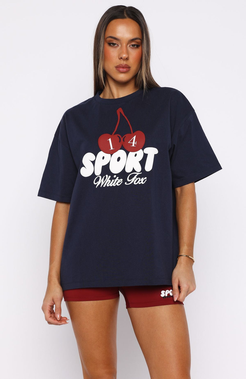Club 14 Peyton Oversized Tee NavyXXS/XS