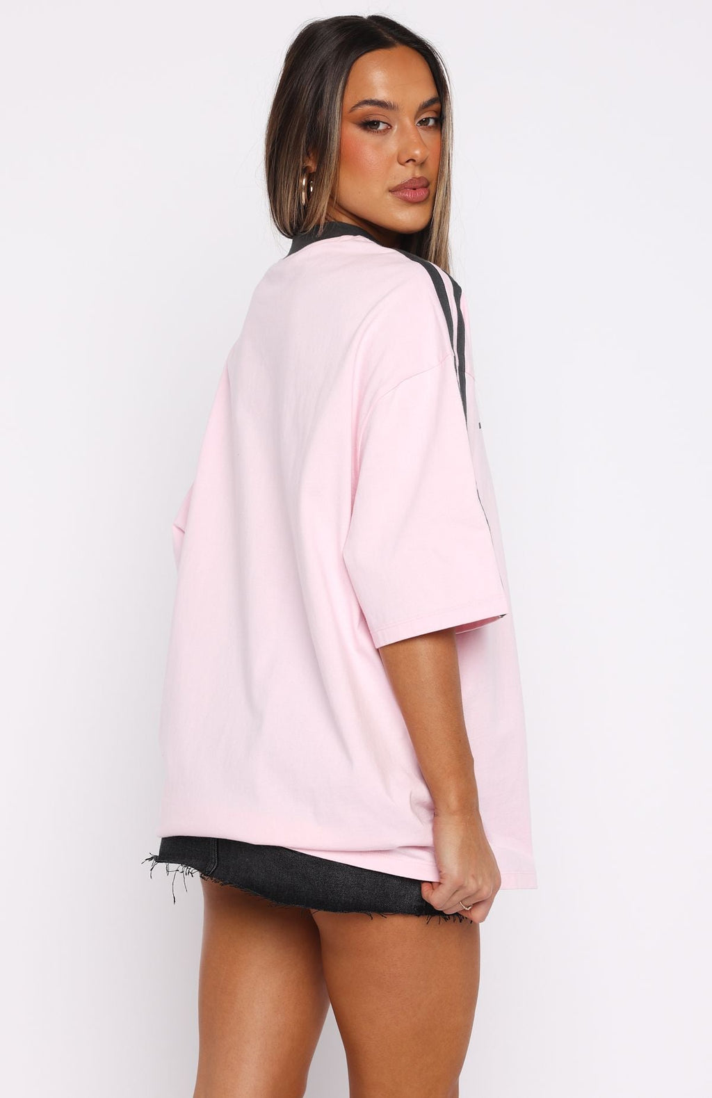 Deep Waters Oversized Tee Baby PinkS/M