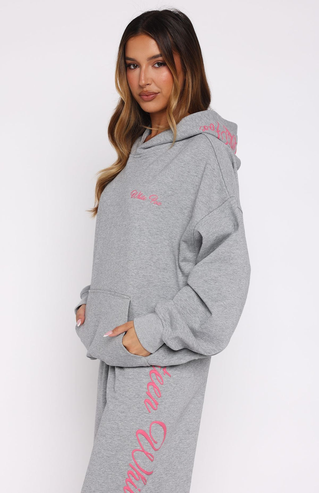 Lucky Thirteen Shaya Oversized Hoodie Dark Grey MarleXS/S
