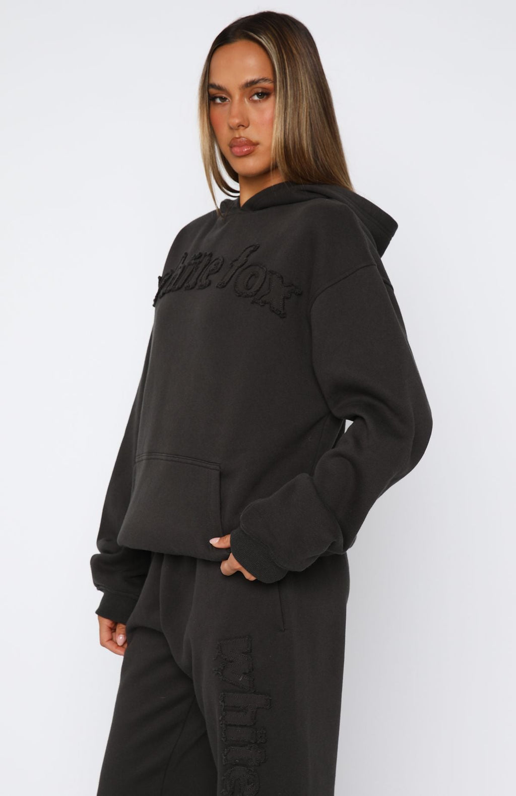 From The Archives Lexi Oversized Hoodie CharcoalXS/S