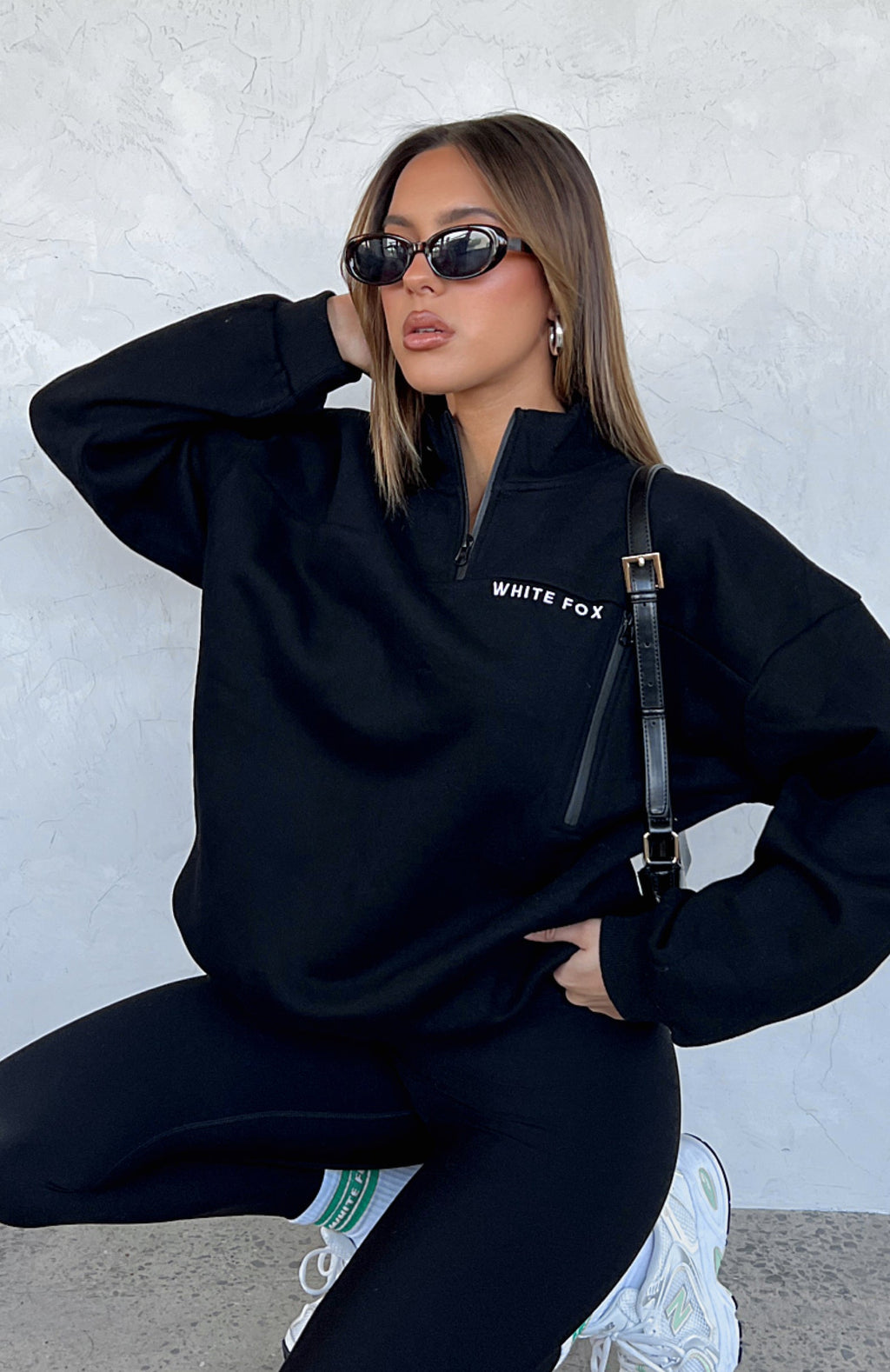 Where Did You Go Zip Front Sweater BlackL/XL