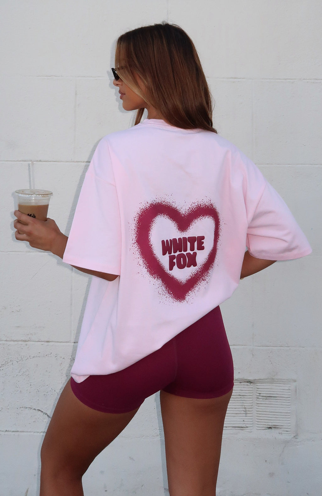 11th Street City Girl At Heart Oversized Tee Strawberry Whip3XS/XXS