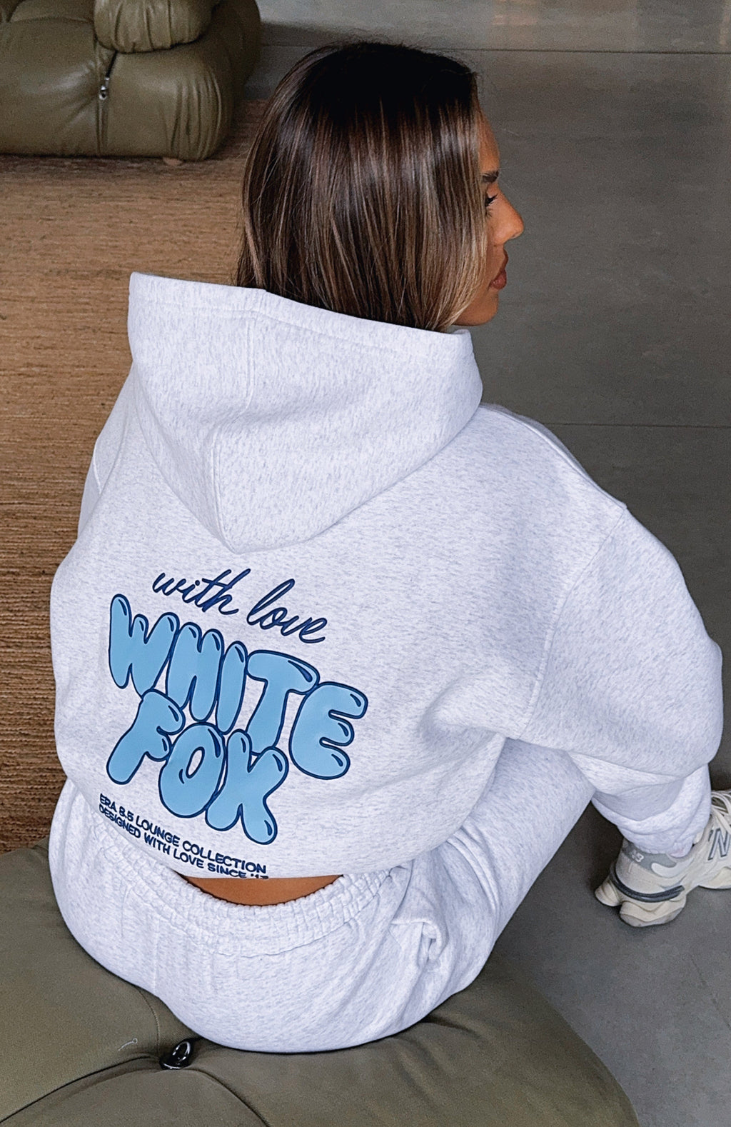 With Love Always Oversized Hoodie Grey MarleM/L