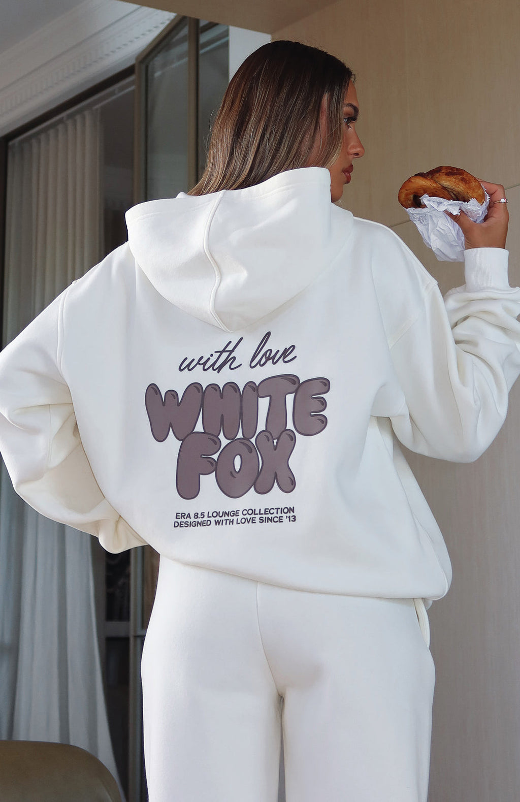 With Love Always Oversized Hoodie CreamL/XL