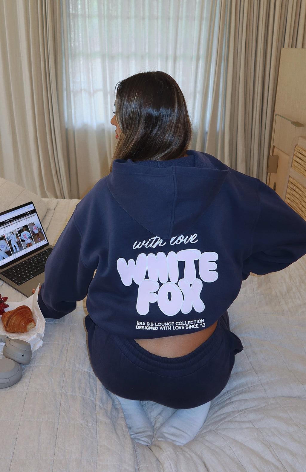 With Love Always Oversized Hoodie Navy3XS/XXS