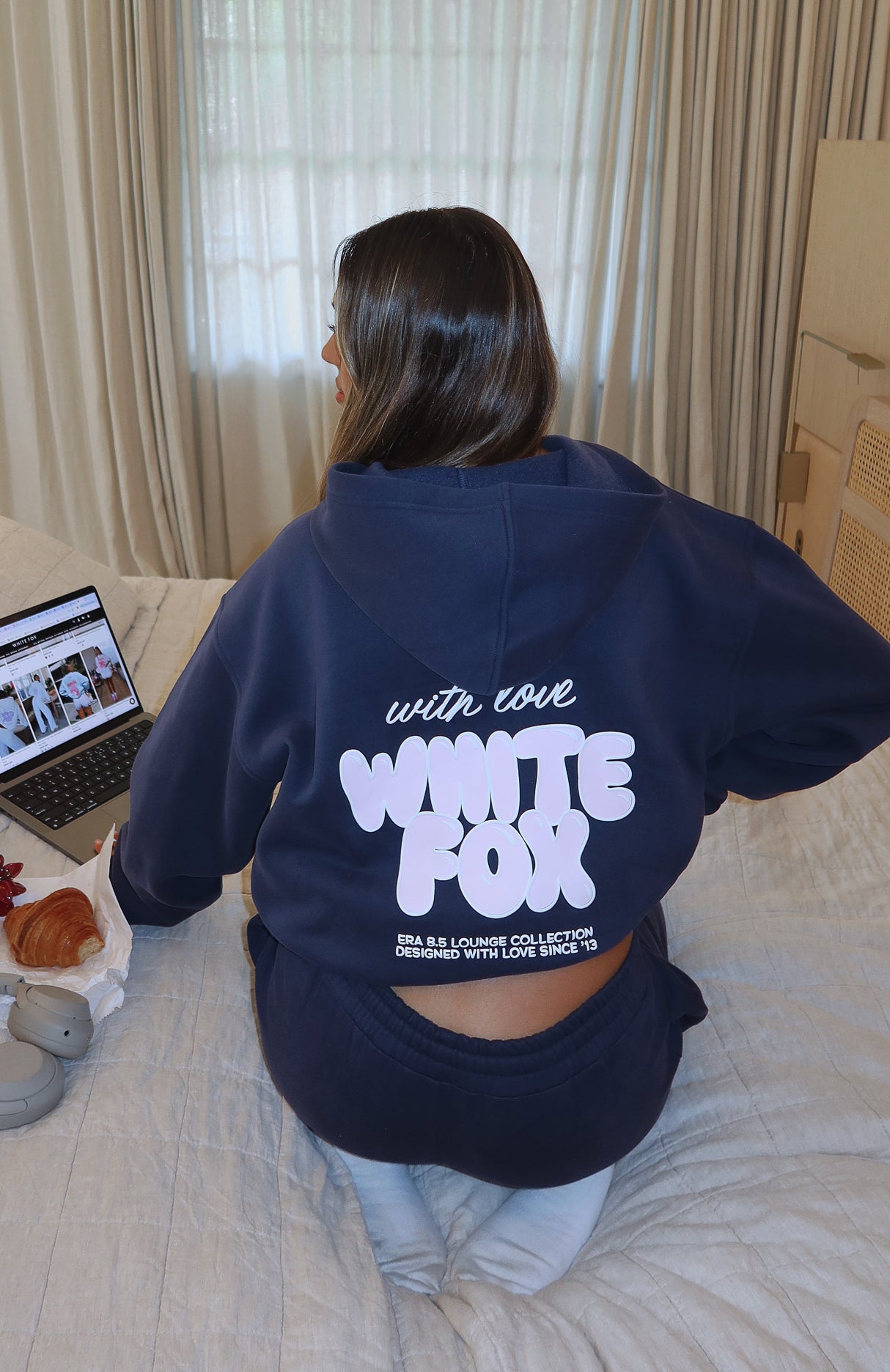 With Love Always Oversized Hoodie Navy3XS/XXS