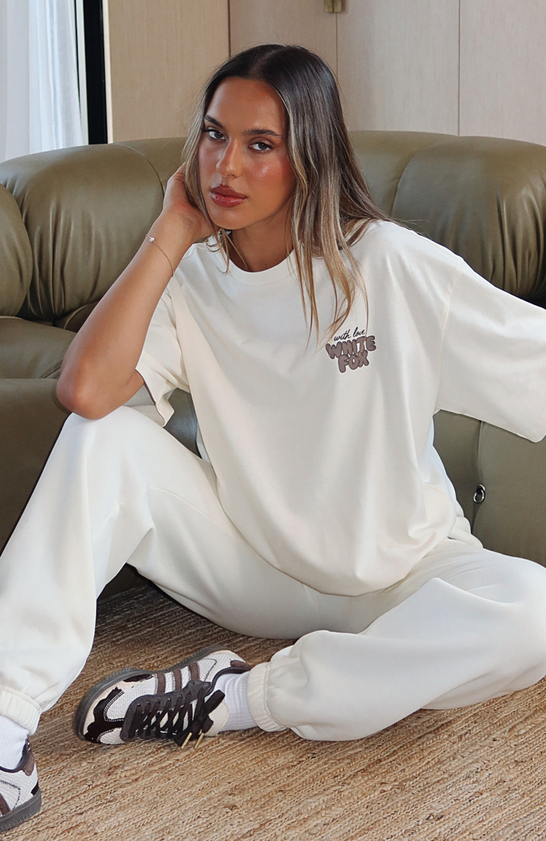 With Love Always Oversized Tee CreamXXS/XS