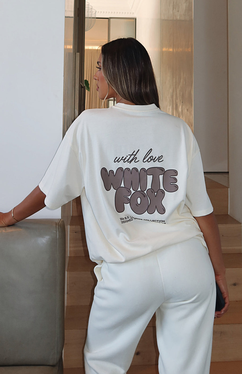 With Love Always Oversized Tee CreamL/XL