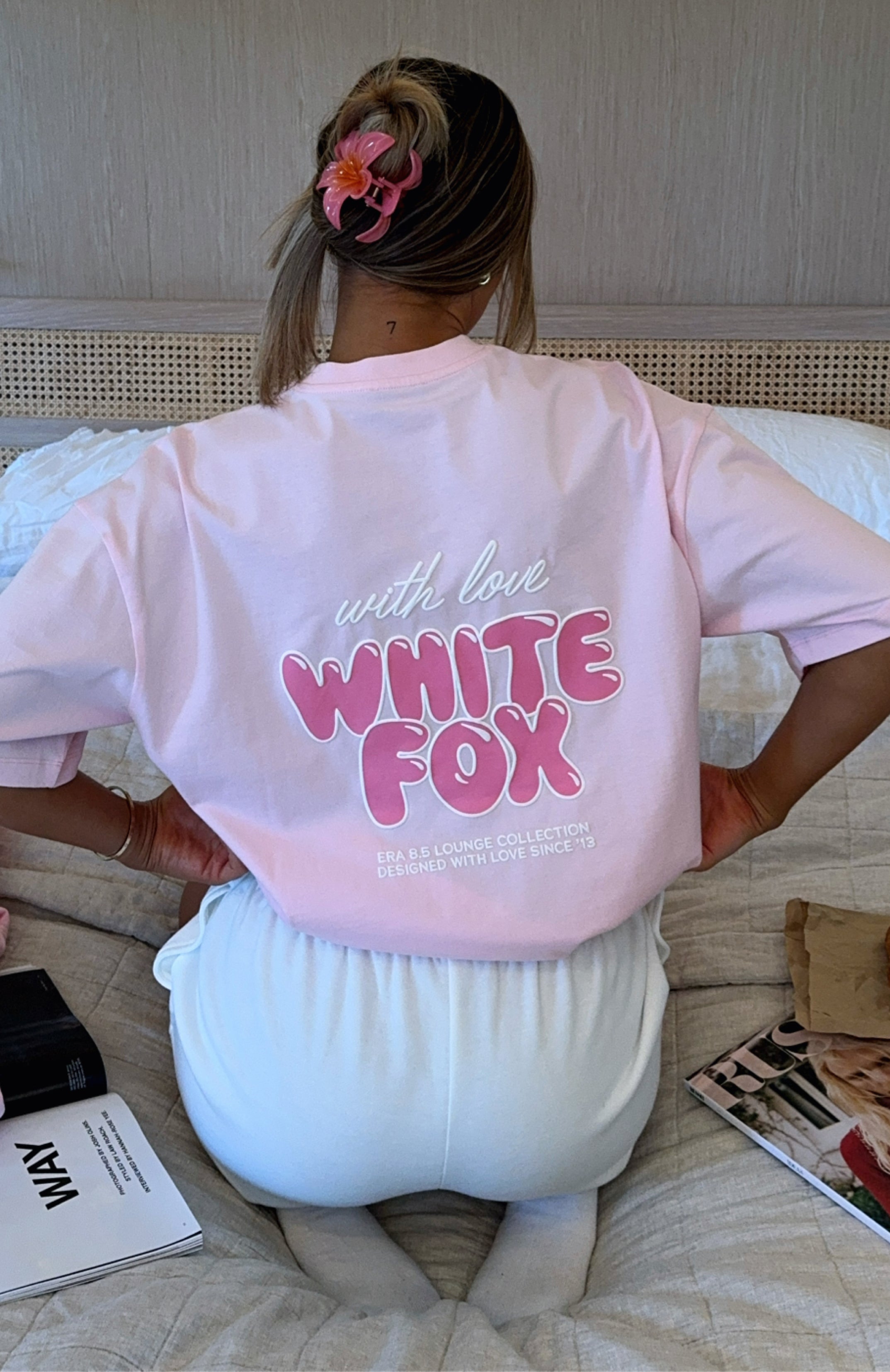 With Love Always Oversized Tee Baby Pink3XS/XXS