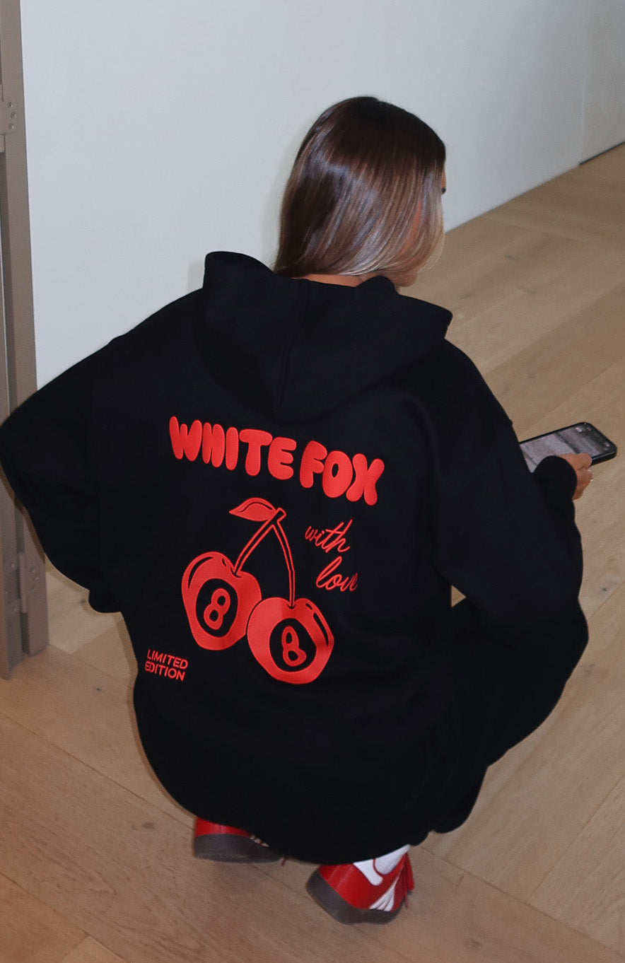With Love In The Moment Oversized Hoodie Black3XS/XXS