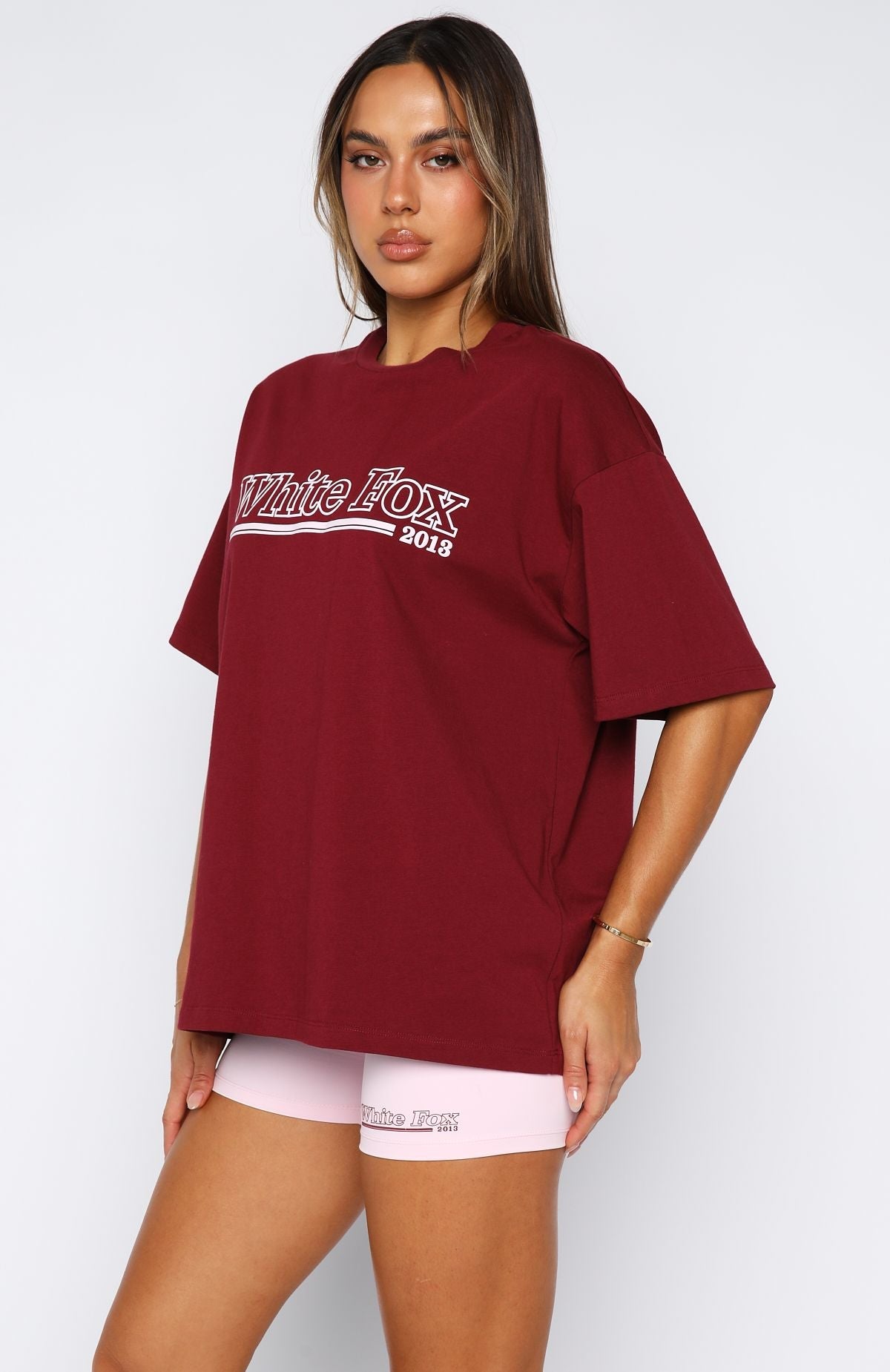 No Hesitation Oversized Tee BurgundyXS/S