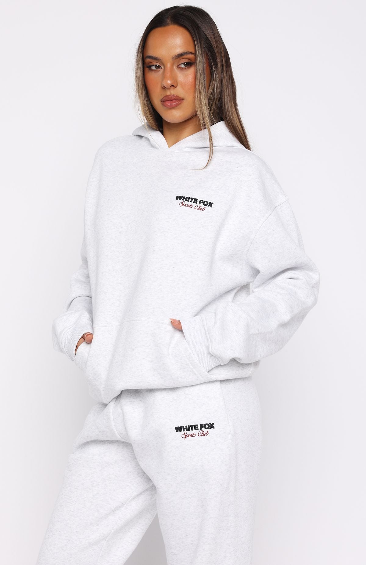 Club 14 Izzy Oversized Hoodie Grey MarleXS/S